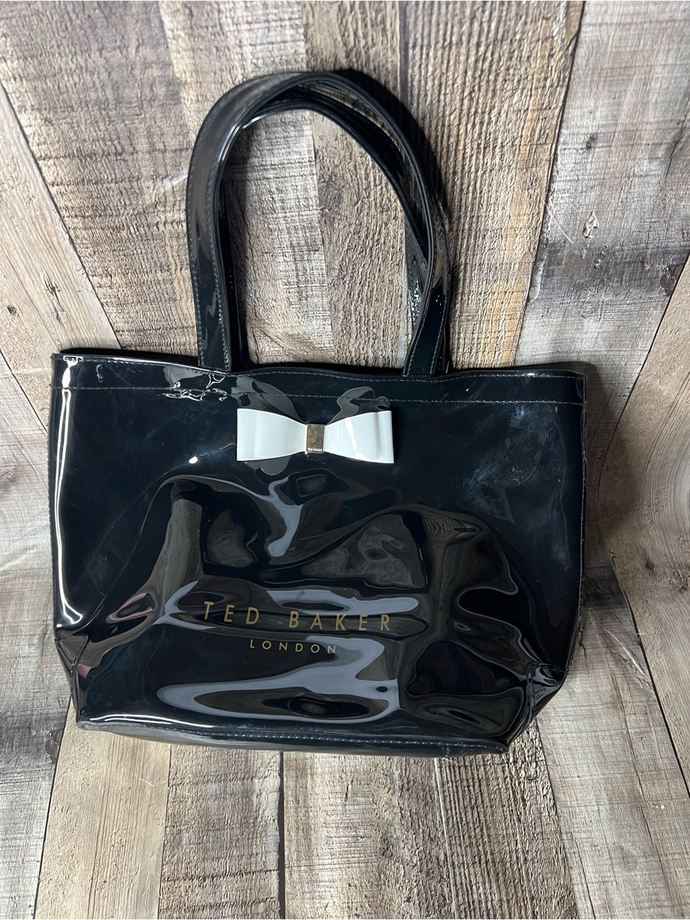Ted Baker Bow Small Icon Vinyl Bag
